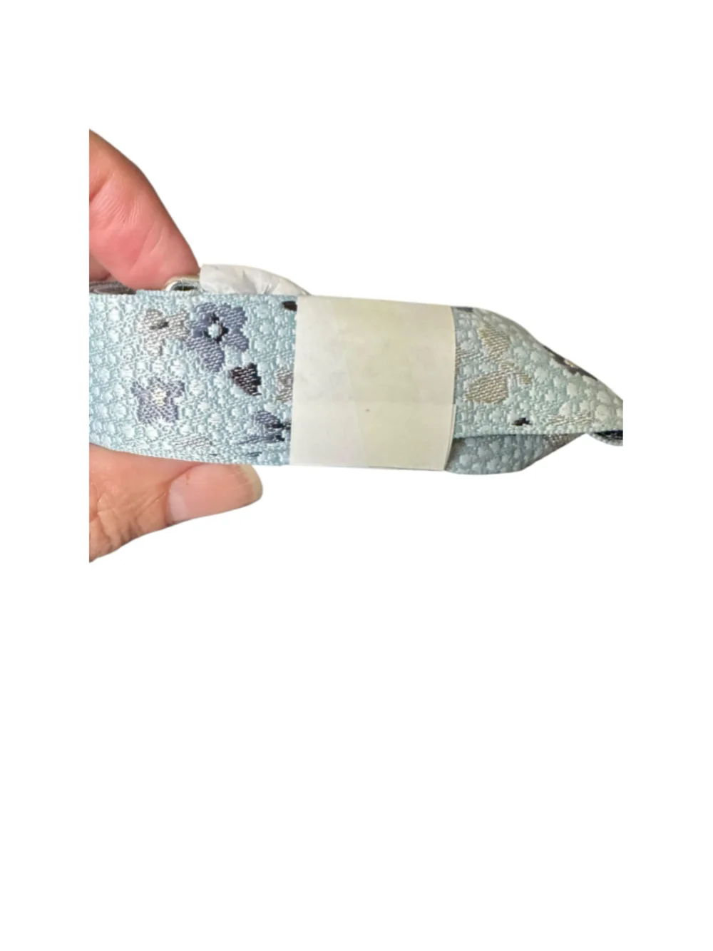 Vera Bradley Lanyard One Size Blue Silver Floating Ditsy Pattern